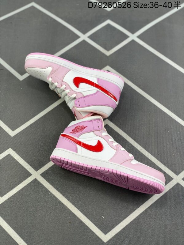 Wmns Air Jordan 1 Mid 'Valentine's Day' DR0174-500 - Image 7