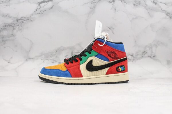 Blue The Great x Air Jordan 1 Mid 'Fearless' CU2805-100 - Image 3
