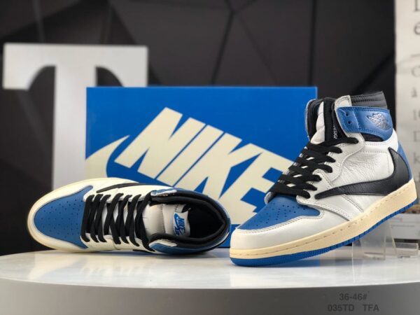 Fragment Design x Travis Scott x Air Jordan 1 Retro High DH3227-105 - Image 4