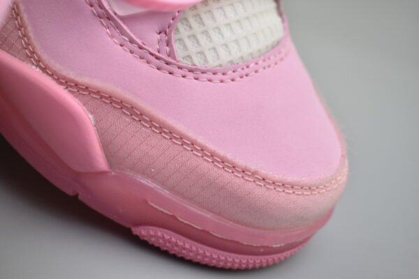 Customized Off-White x Air Jordan 4 Pink - Image 5