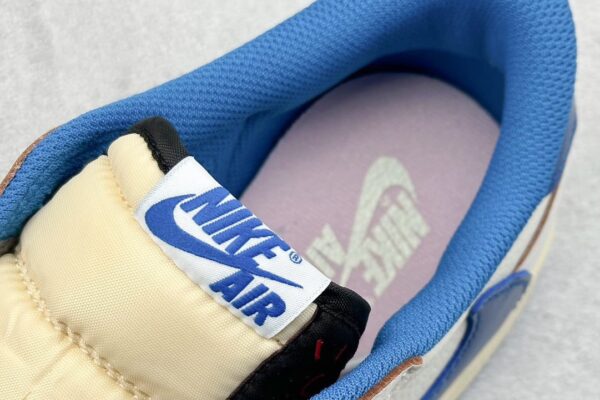 Fragment x Travis Scott x Air Jordan 1 Low White Royal Blue - Image 9