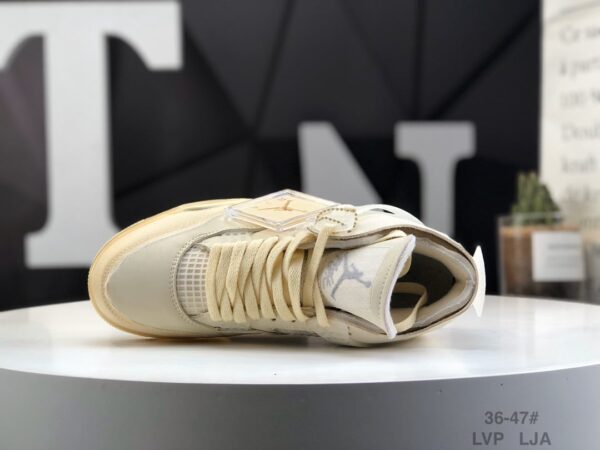 Off-White x Wmns Air Jordan 4 SP 'Sail' CV9388-100 - Image 8