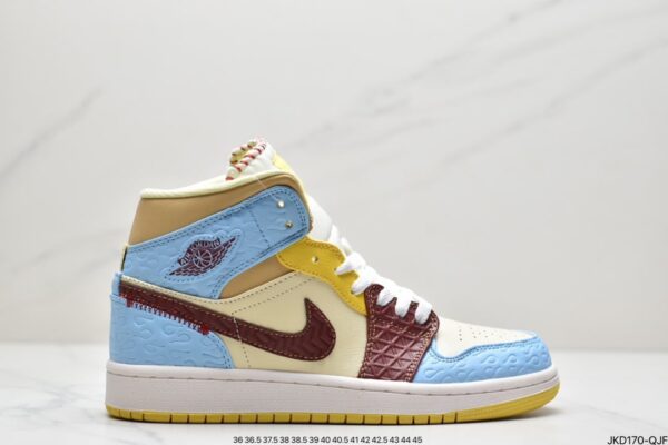 Maison Chateau Rouge x Air Jordan 1 Mid SE 'Fearless' CU2803-200 - Image 2