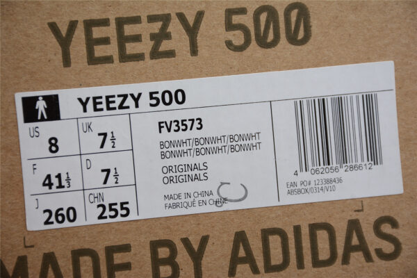 Yeezy 500 Bone White FV3573 - Image 14