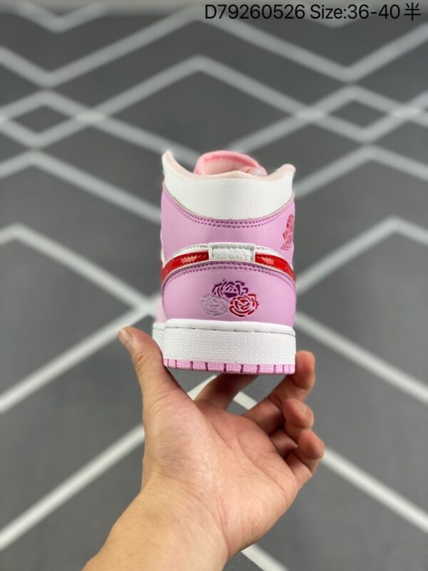 Wmns Air Jordan 1 Mid 'Valentine's Day' DR0174-500 - Image 9