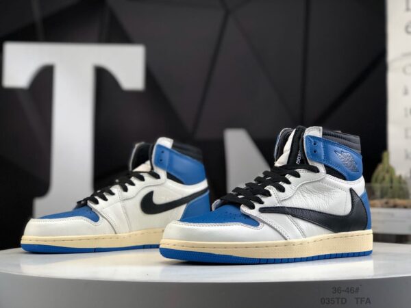 Fragment Design x Travis Scott x Air Jordan 1 Retro High DH3227-105 - Image 7