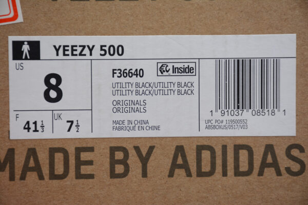 Yeezy 500 Utility Black F36640 - Image 8