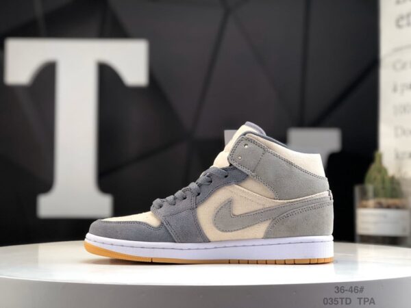 Air Jordan 1 Mid SE 'Coconut Milk Particle Grey' DN4281-100 - Image 2