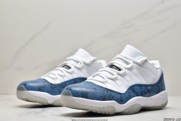 Air Jordan 11 Retro Low 'Navy Snakeskin' 2019 CD6846-102 - Image 5