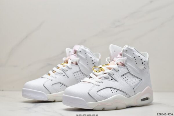 Wmns Air Jordan 6 Retro 'Gold Hoops' DH9696-100 - Image 5