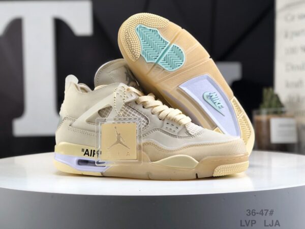 Off-White x Wmns Air Jordan 4 SP 'Sail' CV9388-100 - Image 7