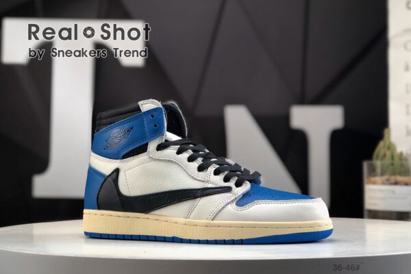 Fragment Design x Travis Scott x Air Jordan 1 Retro High DH3227-105 - Image 2