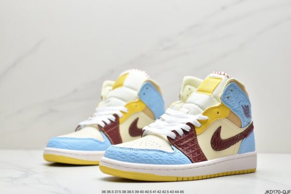 Maison Chateau Rouge x Air Jordan 1 Mid SE 'Fearless' CU2803-200 - Image 5