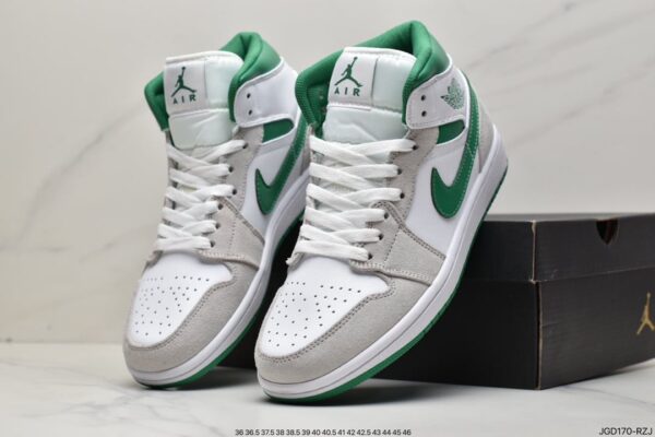 Air Jordan 1 Mid SE 'Grey Pine Green' DC7294-103 - Image 9