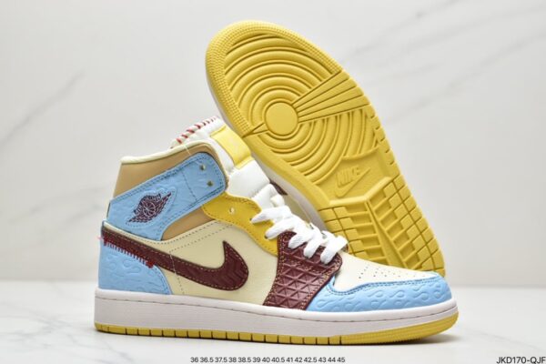 Maison Chateau Rouge x Air Jordan 1 Mid SE 'Fearless' CU2803-200 - Image 6