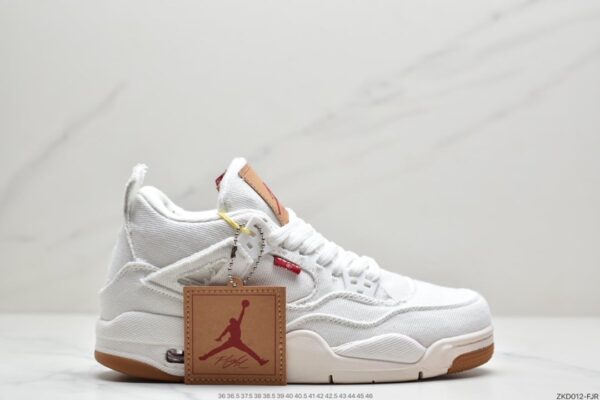 Levi's x Air Jordan 4 Retro White Denim - Image 12