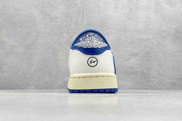 Fragment x Travis Scott x Air Jordan 1 Low White Royal Blue - Image 7