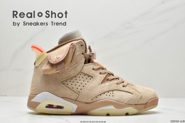 Travis Scott x Air Jordan 6 Retro 'British Khaki' DH0690-200 - Image 2