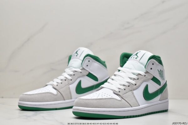 Air Jordan 1 Mid SE 'Grey Pine Green' DC7294-103 - Image 5