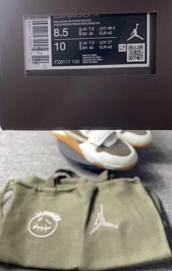 Air Jordan Jumpman Jack TR x Travis Scott 'Sail' FZ8117-100 - Image 12