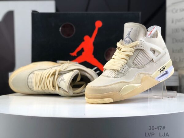 Off-White x Wmns Air Jordan 4 SP 'Sail' CV9388-100 - Image 2