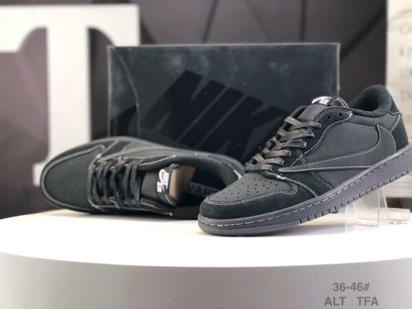 Travis Scott x Air Jordan 1 Low OG SP 'Black Phantom' DM7866-001 - Image 8