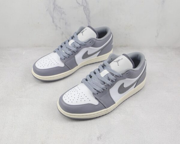 Air Jordan 1 Low Stealth Grey White Sail 553558-053 - Image 7