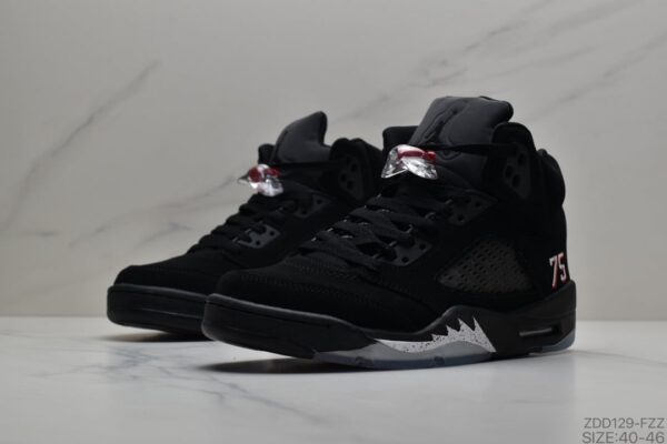 Paris Saint-Germain x Air Jordan 5 Retro 'Paris Saint-Germain' AV9175-001 - Image 5