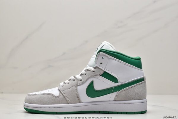 Air Jordan 1 Mid SE 'Grey Pine Green' DC7294-103 - Image 4