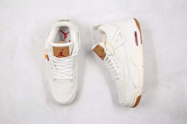 Levi's x Air Jordan 4 Retro White Denim - Image 4