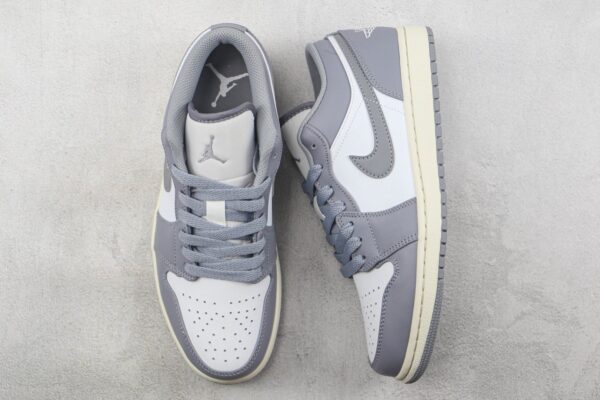 Air Jordan 1 Low Stealth Grey White Sail 553558-053 - Image 2