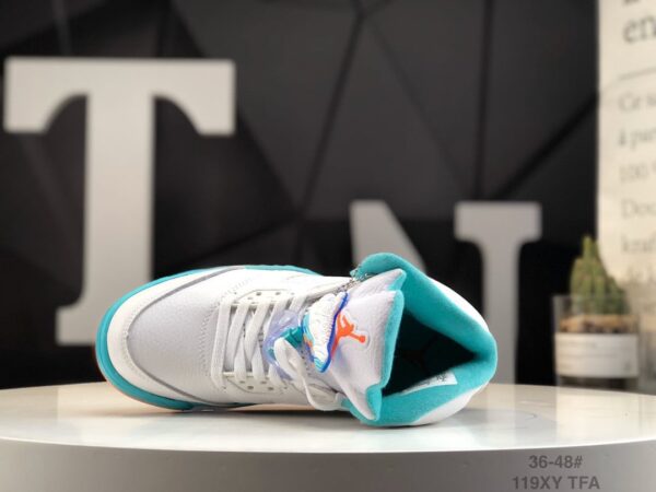Air Jordan 5 Retro GS 'Light Aqua' 440892-100 - Image 4