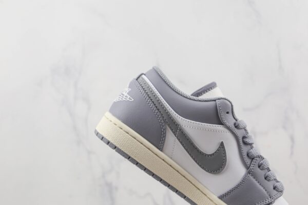 Air Jordan 1 Low Stealth Grey White Sail 553558-053 - Image 10