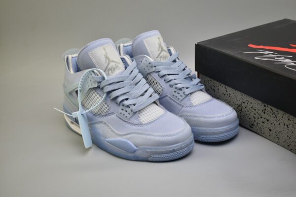 Customized Off-White x Air Jordan 4 Arctic - Image 2