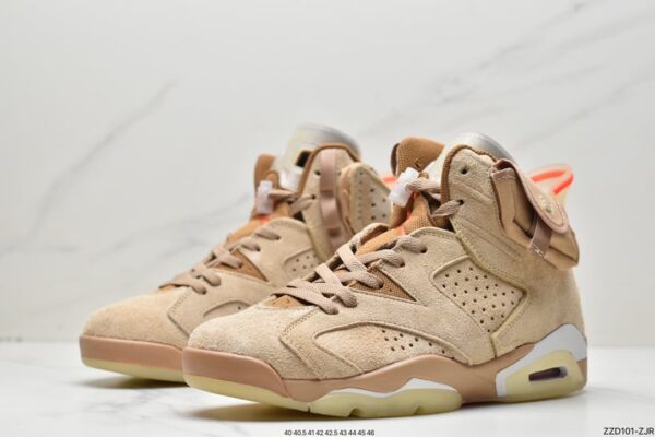 Travis Scott x Air Jordan 6 Retro 'British Khaki' DH0690-200 - Image 7