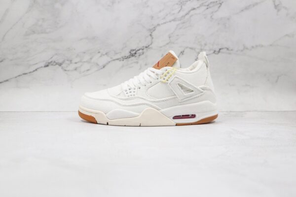 Levi's x Air Jordan 4 Retro White Denim - Image 3
