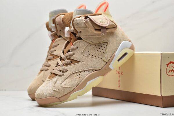 Travis Scott x Air Jordan 6 Retro 'British Khaki' DH0690-200 - Image 3