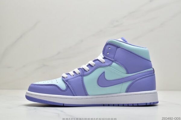 Air Jordan 1 Mid GS 'Purple Pulse' 554725-500 - Image 4