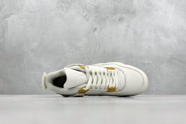 (WMNS) Air Jordan 4 Retro 'Metallic Gold' AQ9129-170 - Image 4
