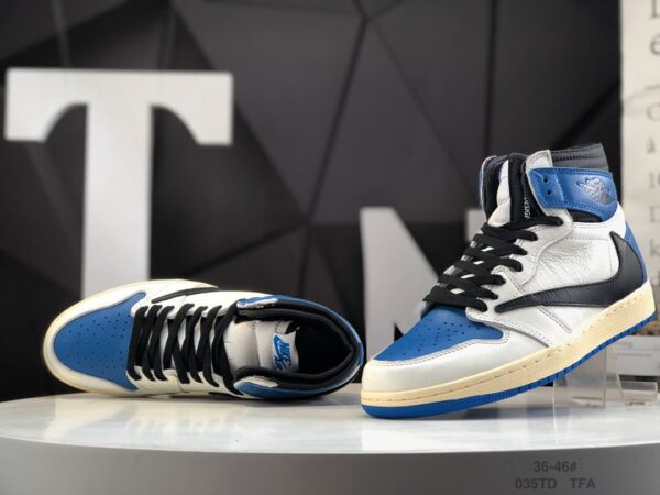 Fragment Design x Travis Scott x Air Jordan 1 Retro High DH3227-105 - Image 3