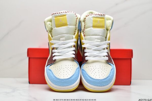 Maison Chateau Rouge x Air Jordan 1 Mid SE 'Fearless' CU2803-200 - Image 8