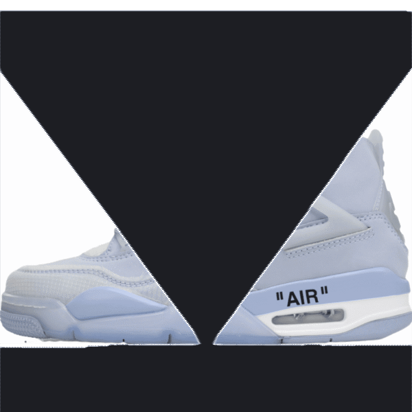 Customized Off-White x Air Jordan 4 Arctic
