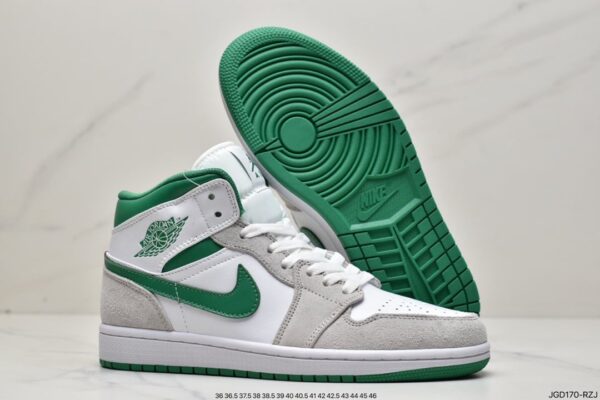 Air Jordan 1 Mid SE 'Grey Pine Green' DC7294-103 - Image 6