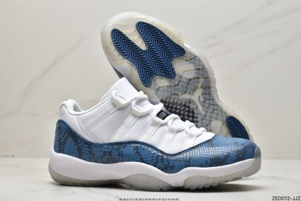 Air Jordan 11 Retro Low 'Navy Snakeskin' 2019 CD6846-102 - Image 6