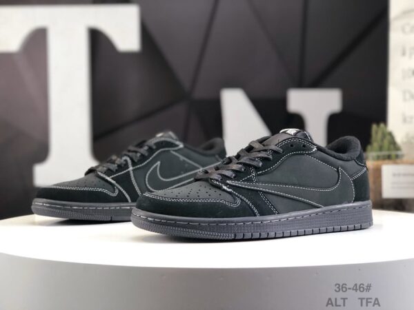 Travis Scott x Air Jordan 1 Low OG SP 'Black Phantom' DM7866-001 - Image 7