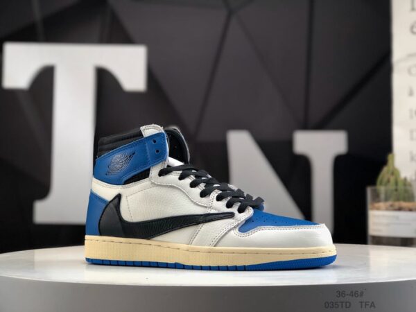Fragment Design x Travis Scott x Air Jordan 1 Retro High DH3227-105 - Image 5