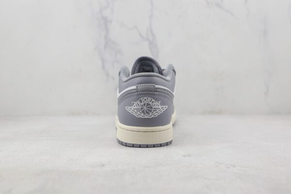 Air Jordan 1 Low Stealth Grey White Sail 553558-053 - Image 6