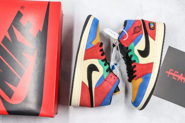 Blue The Great x Air Jordan 1 Mid 'Fearless' CU2805-100 - Image 4