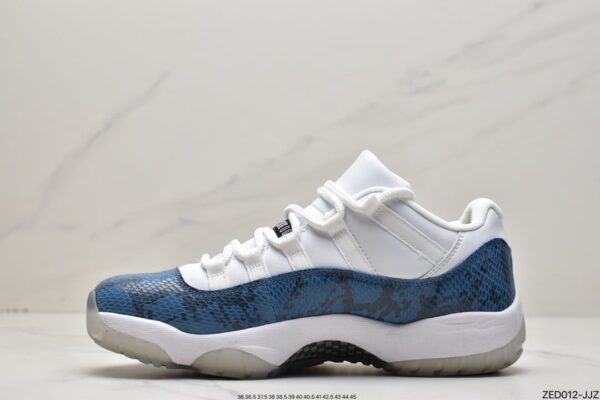 Air Jordan 11 Retro Low 'Navy Snakeskin' 2019 CD6846-102 - Image 4
