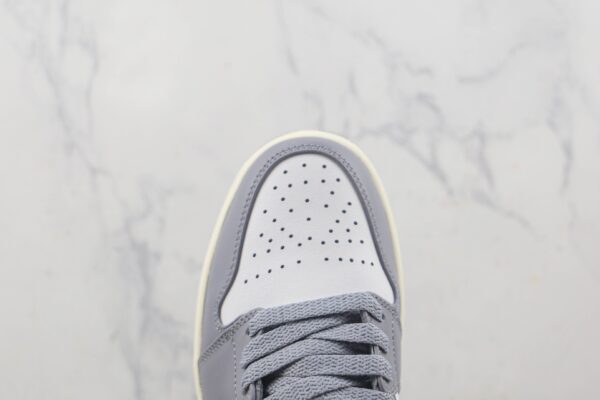 Air Jordan 1 Low Stealth Grey White Sail 553558-053 - Image 9